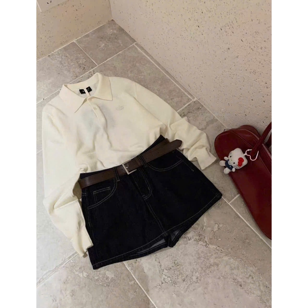 Luna Skirt (TSW) Quần jean giả váy Nữ the.sweaterweather