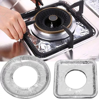 Set 10 Miếng Giấy Bạc Lót Bếp Ga Chống Vết Dầu Mỡ, Vết Bẩn Chống Hoen Gỉ 88542