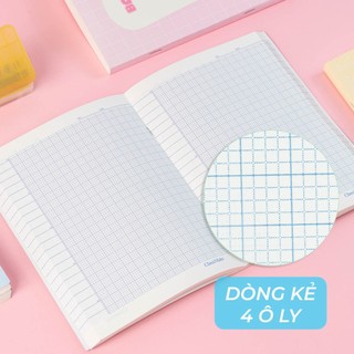 Tập Vở Ô Ly Học Sinh 80GSM CLASSMATE 200 Trang Vở Ô Ly Bao Đậu Cute, Giấy Dày Luyện Chữ NA5-20-017