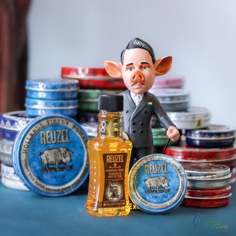 Sáp Vuốt Tóc Nam Reuzel Blue/Pink Pomade - Hàng Chính Hãng