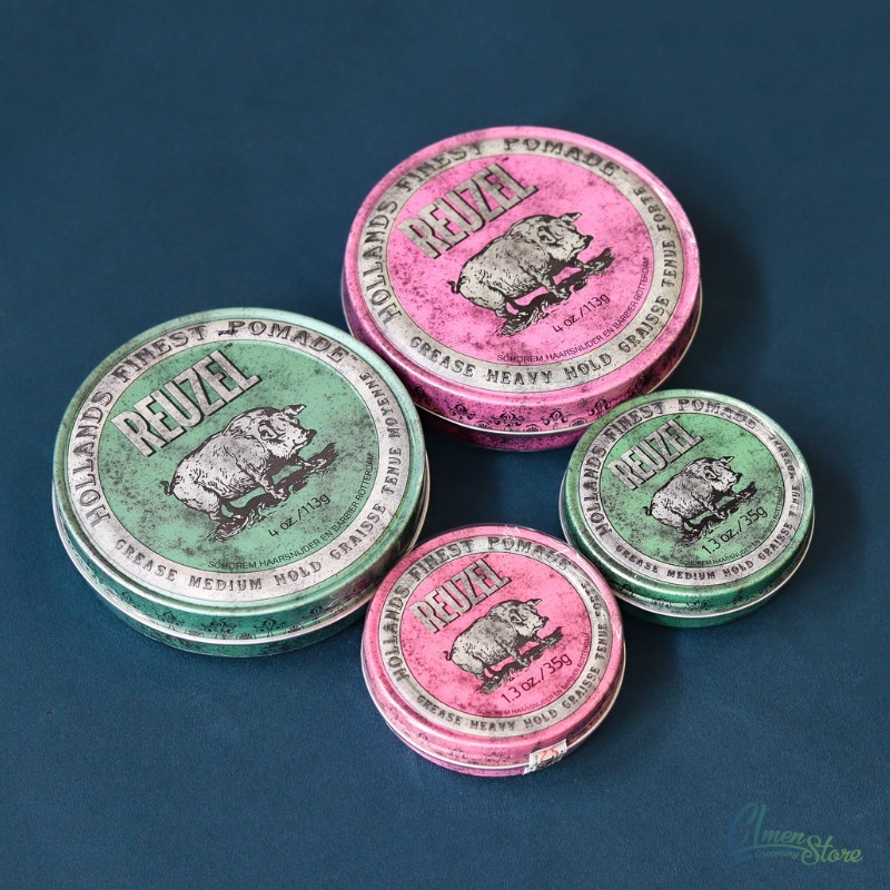 Sáp Vuốt Tóc Nam Reuzel Blue/Pink Pomade - Hàng Chính Hãng