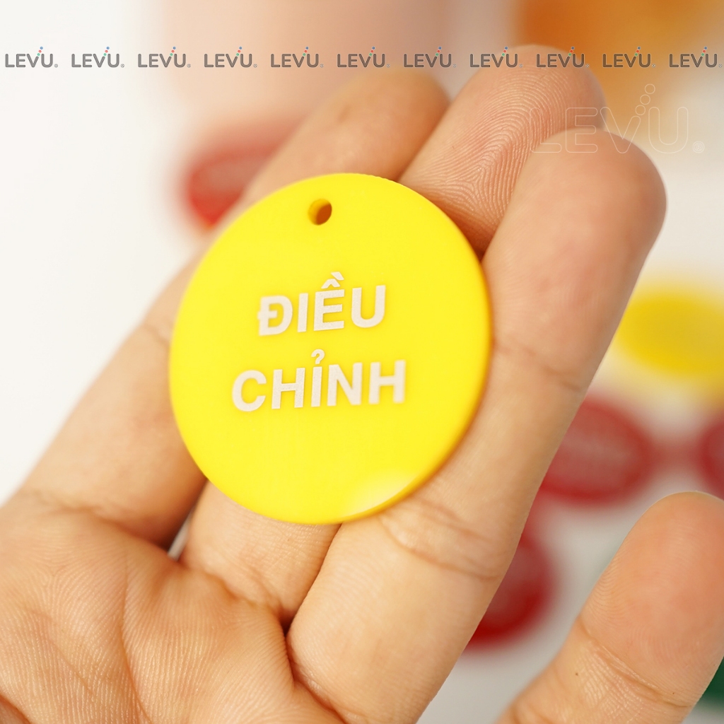 Thẻ mica valve tags 2 mặt thường đóng - thường mở - điều chỉnh có lỗ gắn móc treo