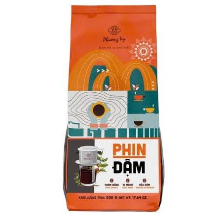Cà Phê Truyền Thống Phin Đậm 500g TẶNG 1 TRÀ, cafe đậm mạnh, thơm nồng, hậu đậm, Phương Vy Coffee-CHÍNH HÃNG