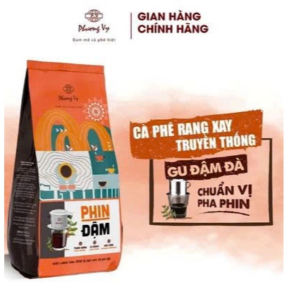 Cà Phê Truyền Thống Phin Đậm 500g TẶNG 1 TRÀ, cafe đậm mạnh, thơm nồng, hậu đậm, Phương Vy Coffee-CHÍNH HÃNG