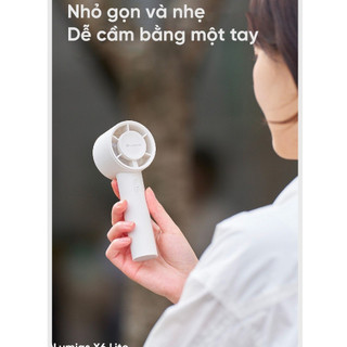 (Quà tặng không bán) Quạt tích điện cầm tay mini Lumias X6 Lite - 5W, 5 tốc độ gió