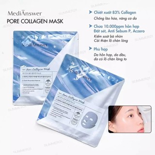 Mặt Nạ Thạch Collagen MediAnswer Nâng Cơ Mặt Nạ Medianswer Vita/Pore/Calming Collagen Nanoshot 5 miếng -Skinora Beauty