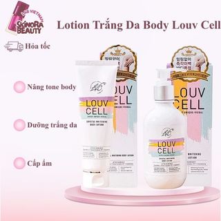 Lotion Louv Cell  Kem Dưỡng Trắng Body Louv Cell Dưỡng Thể Nâng Tone Louv Cell Làm Trắng Da 250ml - Skinora Beauty