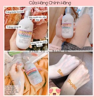 Lotion Louv Cell  Kem Dưỡng Trắng Body Louv Cell Dưỡng Thể Nâng Tone Louv Cell Làm Trắng Da 250ml - Skinora Beauty