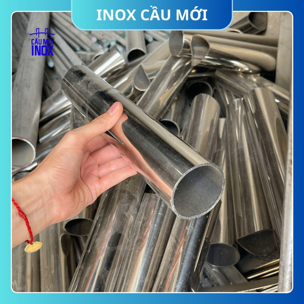 Ống Inox tròn 304 phi 50.8 mm, độ dày 2mm, dài 25cm, hàng chất lượng loại 1