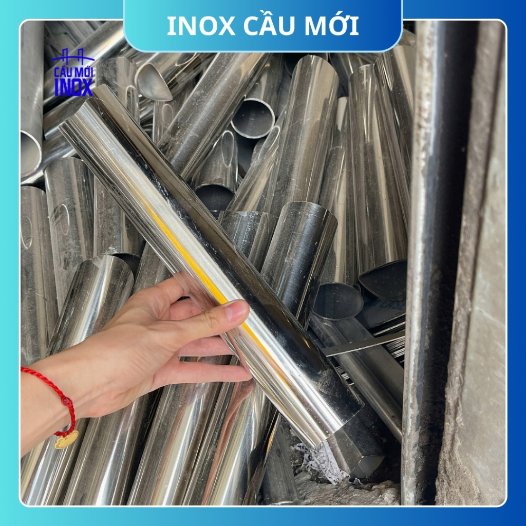 Ống Inox tròn 304 phi 50.8 mm, độ dày 2mm, dài 25cm, hàng chất lượng loại 1