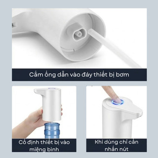 Máy bơm nước tự động cho bình nước, vòi lấy nước tiện lợi, thiết kế gọn nhẹ dùng cho gia đình, văn phòng