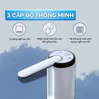 Máy bơm nước tự động cho bình nước, vòi lấy nước tiện lợi, thiết kế gọn nhẹ dùng cho gia đình, văn phòng