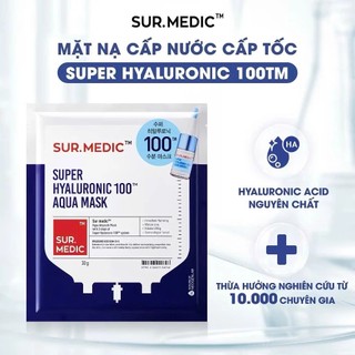 Combo 10 Mặt Nạ Sur.Medic Dưỡng Trắng Da Mặt Nạ Sur.Medic Phục Hồi Cấp Ẩm Da - Skinora Beauty