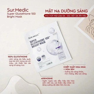 Combo 10 Mặt Nạ Sur.Medic Dưỡng Trắng Da Mặt Nạ Sur.Medic Phục Hồi Cấp Ẩm Da - Skinora Beauty