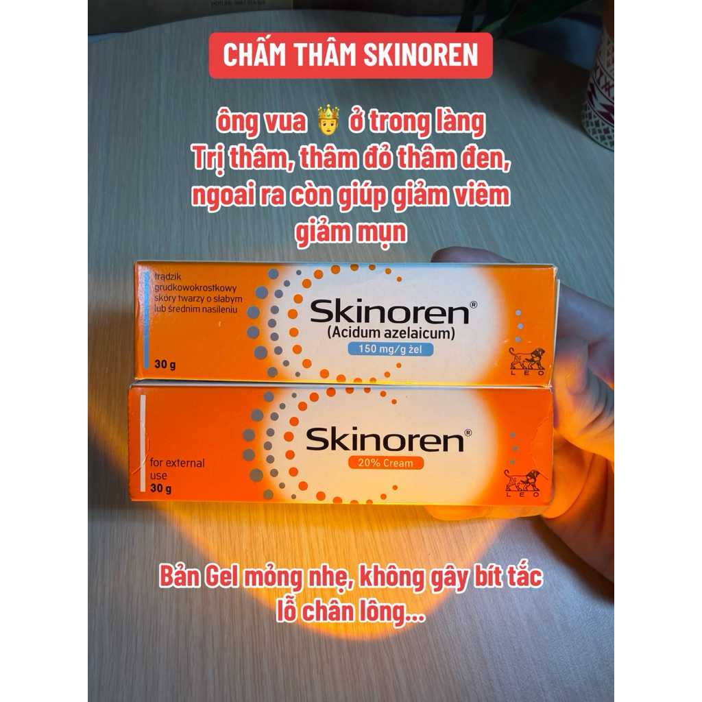 Skinoren Gel 15% Azelaic acid 15% & Skinoren cream 20% Hỗ trợ giảm mụn ...