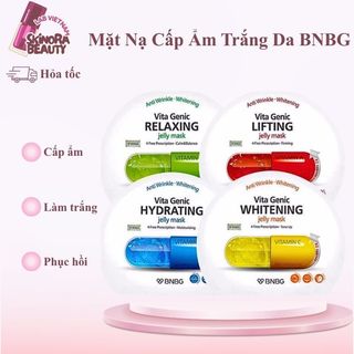 Mặt Nạ BNBG Vita Genic Jelly Mask Cấp Ẩm Combo 10 Mặt Nạ BNBG Dưỡng Trắng Phục Hồi Da - Skinora Beauty