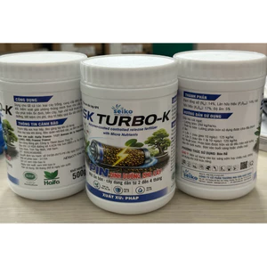 Phân bón nhả chậm có kiểm soát SK TURBO- K đầy đủ đa-trung-vi lượng, 1 lần bón cây dùng dần 2-4 tháng. Xuất xứ: Pháp