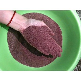 Cát Garnet Đỏ - Cát trải nền bể cá, hạt mịn ít bụi - Phù hợp nhiều phong cách
