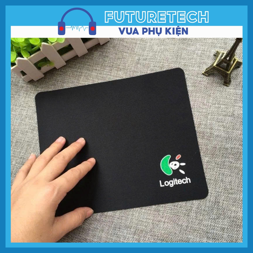 Lót chuột máy tính logitech cỡ nhỏ 18x22cm - Màu đen giá cực rẻ siêu bền