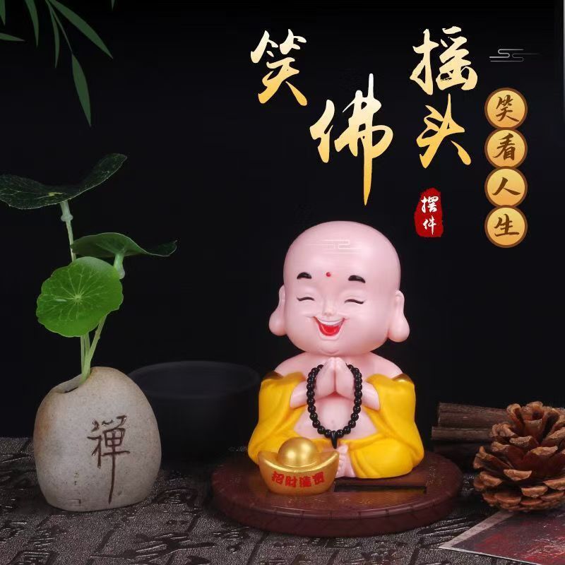 Trang Trí Ô Tô Bụt Di Lặc + Dây Chuỗi Trầm, Đem Lại May Mắn, Bình An Trên Đường