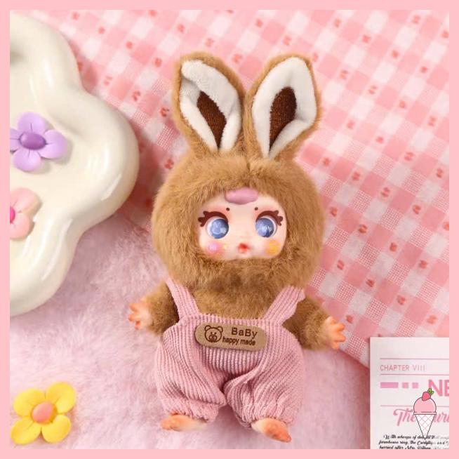 [Hỏa tốc HCM] Blind box móc khóa gấu bông MM SUGER BABY Lovely full body fashion show chính hãng