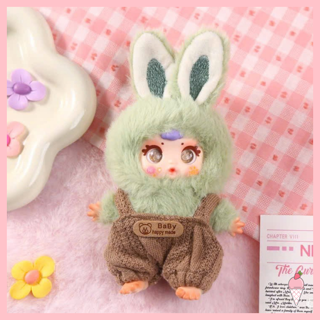 [Hỏa tốc HCM] Blind box móc khóa gấu bông MM SUGER BABY Lovely full body fashion show chính hãng