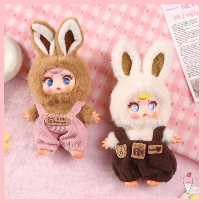 [Hỏa tốc HCM] Blind box móc khóa gấu bông MM SUGER BABY Lovely full body fashion show chính hãng