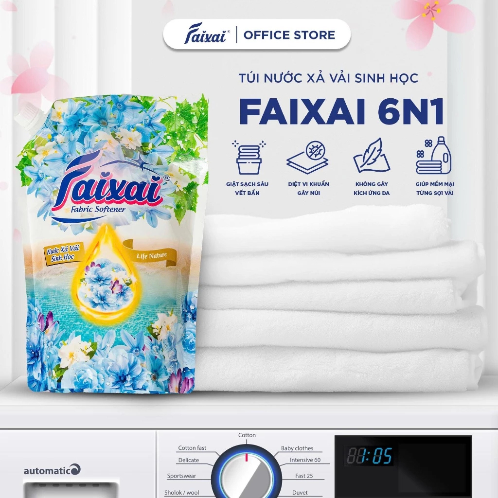 [ECG] NƯỚC XẢ VẢI SINH HỌC 6IN1 FAIXAI 1.6L