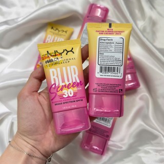 Kem Lót NYX Blur Screen SPF 30 Primer, Làm Mịn Da, Giữ Nền Lâu, Kết Hợp Chống Nắng Nhẹ.