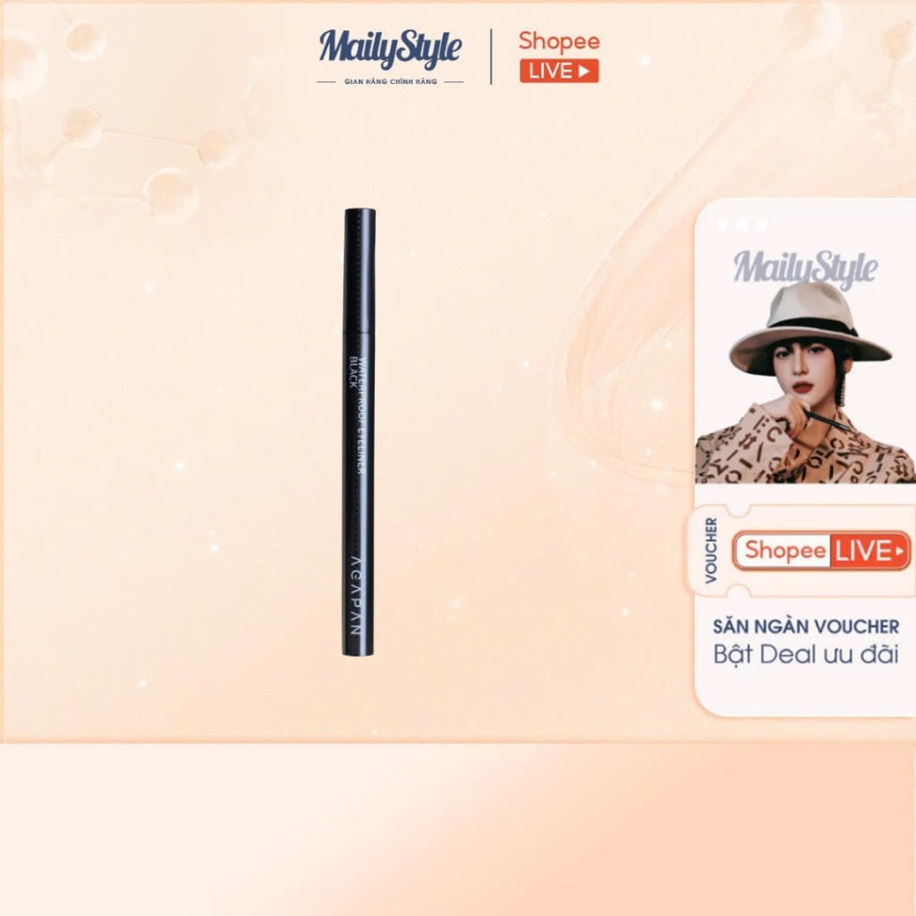 A43_ Bút dạ kẻ mắt Agapan waterproof eyeliner 0.5g Hàn Quốc