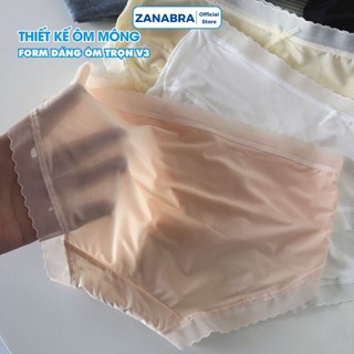 Combo 5 Quần Lót Nữ Su Mịn Đính Nơ - Set 5 Quần Lót Su Viền Ren Cạp Vừa Co Dãn 4 Chiều ZANABRA L369