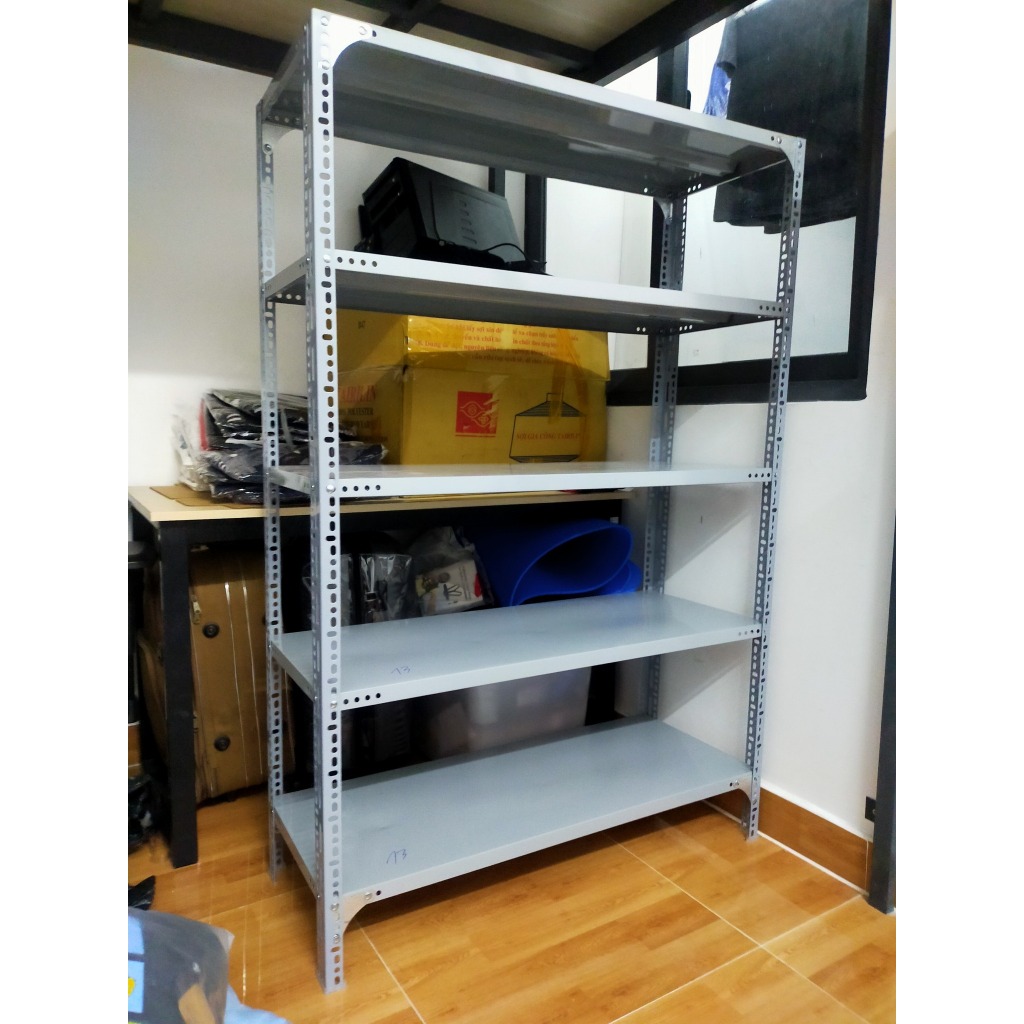 {Hàng dày} Kệ sắt Tiến Phát kệ v lỗ dài 1m2 x rộng 0.3m x cao 2m 1m8 1m5 kèm ốc bát sơn tĩnh điện | BigBuy360 - bigbuy360.vn