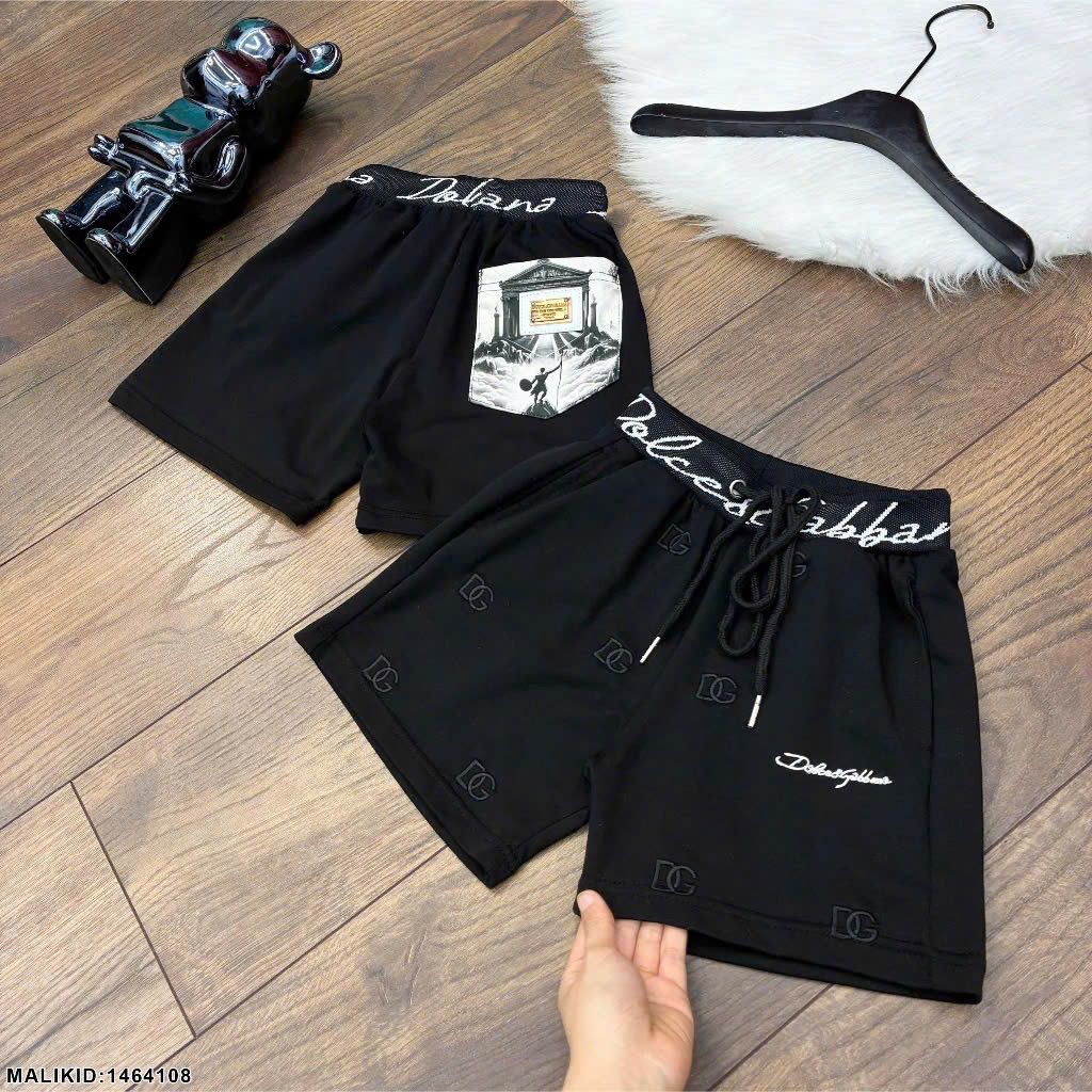 Quần short cho bé trai phối cạp chữ nhiều màu sắc hàng cao cấp-Quần đùi cho bé trai basic hàng siêu đẹp