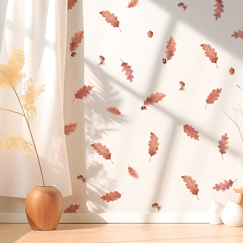[Nhiều Mẫu Bộ 2] Decal Dán Tường Họa Tiết Hoa Cỏ Lá Cây Có Keo Sẵn - Trang Trí Tường Nhà, Quán Cà Phê