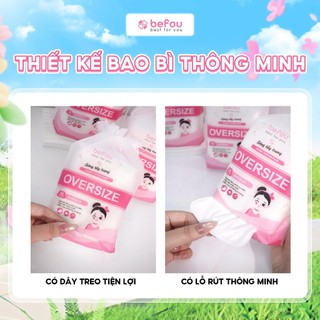 Bông Tẩy Trang Cotton Vuông To Befou oversize 50 Miếng