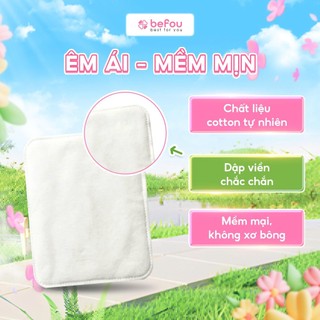 Bông Tẩy Trang Cotton Vuông To Befou oversize 50 Miếng