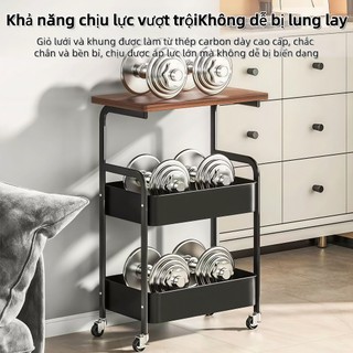 Kệ Để Đồ Đa Năng [ Full thép cacbon ] Kệ đựng đồ đa năng phòng ngủ bỉm sữa spa Có bánh xe