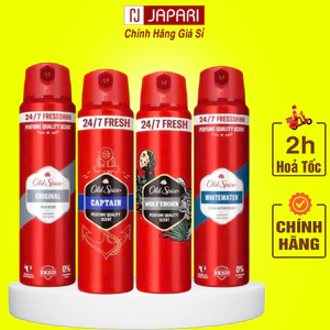 Xịt Khử Mùi Nam Old Spice CHÍNH HÃNG 150ml-Xịt Khử Mùi Hôi Nách, Body Mist Nam Thơm Toàn Thân-JAPARI