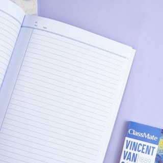Combo 5 Vở Kẻ Ngang Vangogh Classmate 70gsm 120 Trang, Giấy Trắng Tự Nhiên Chống Loá Mắt Cho Học Sinh, SInh Viên
