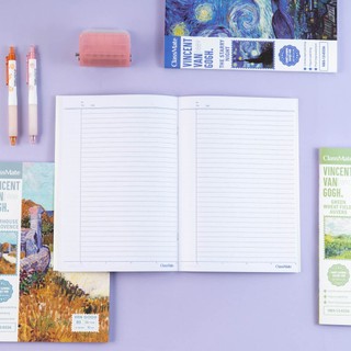 Combo 5 Vở Kẻ Ngang Vangogh Classmate 70gsm 120 Trang, Giấy Trắng Tự Nhiên Chống Loá Mắt Cho Học Sinh, SInh Viên