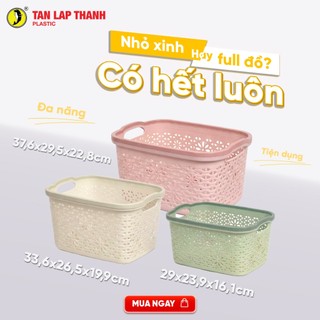 Giỏ bông nhật cao cấp Tân Lập Thành Sản phẩm chất lượng, nhà nhà thịnh vượng, đựng đồ đa năng