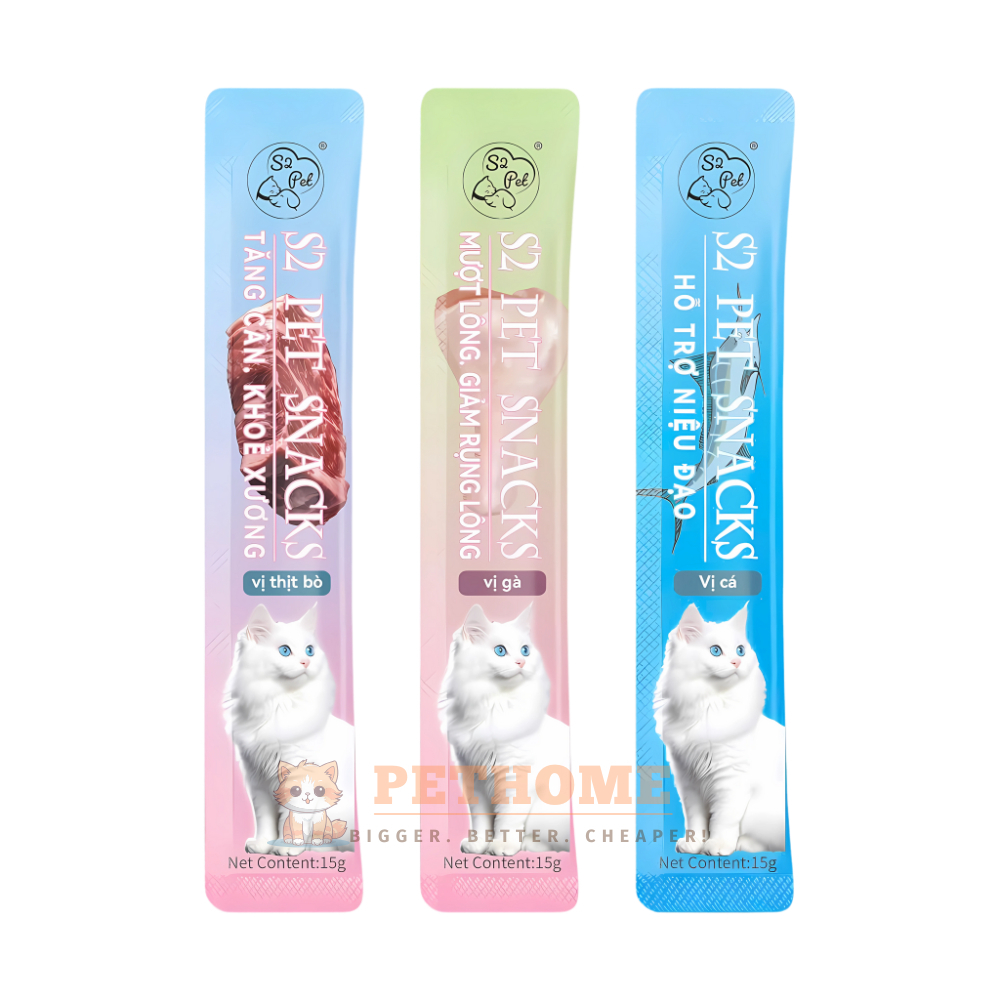 [Combo 200] Súp Thưởng Cho Mèo S2Pet Shizuka, Soup Thưởng Cho Mèo - Gòn Sữa PetShop