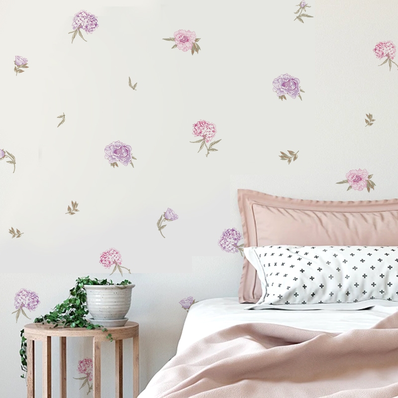 Sticker Decal Dán Tường Mẫu Hoa Nhí 8 Có Keo Sẵn - Trang Trí Cửa Kính - Decor Quán Cafe - Phòng Ngủ