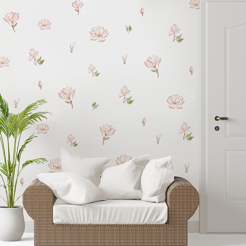 Sticker Decal Dán Tường Mẫu Hoa Nhí 12 Có Keo Sẵn - Trang Trí Cửa Kính - Decor Quán Cafe - Phòng Ngủ