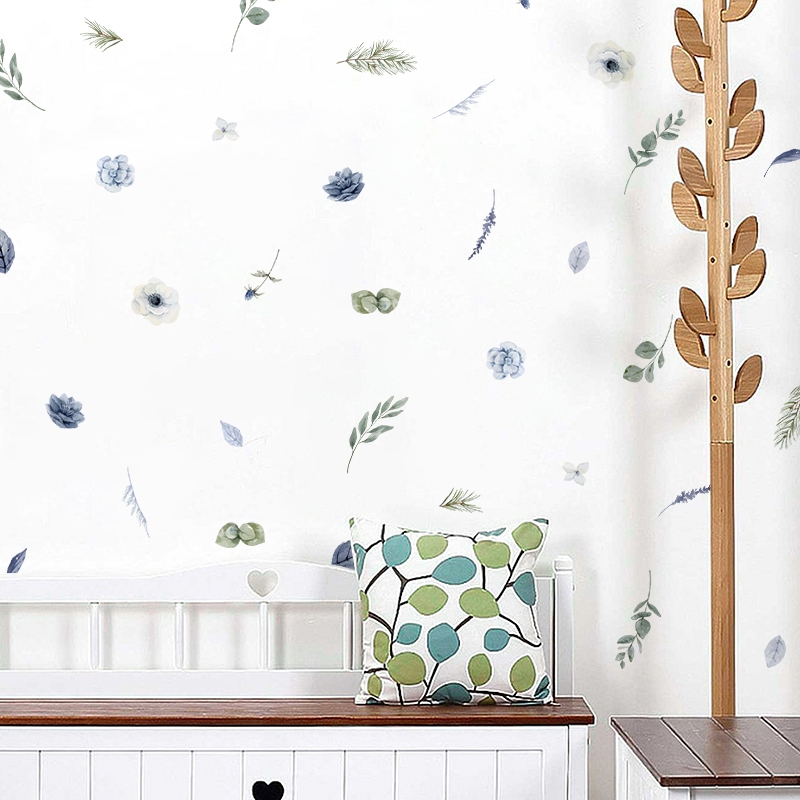 Sticker Decal Dán Tường Mẫu Hoa Nhí 14 Có Keo Sẵn - Trang Trí Cửa Kính - Decor Quán Cafe - Phòng Ngủ