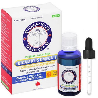 DHA BioAmicus Omega-3 dạng nhỏ giọt vị cam cho bé từ sơ sinh - Hỗ trợ não bộ và thị giác (30ml)
