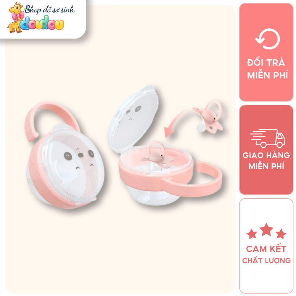 Hộp Đựng Ti Giả DouDou Nhựa PP Trong Suốt An Toàn Cho Bé A30