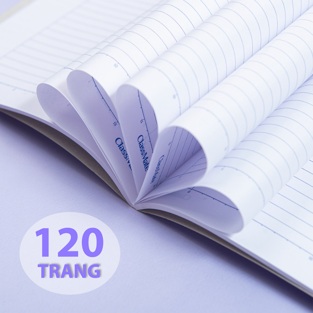 Vở Kẻ Ngang 120 Trang Classmate Vở Viết B5, 60gsm Tập Sinh Viên Bìa Pattern Chống Nước Ghi Chép, Viết Bài NB5-12-0613