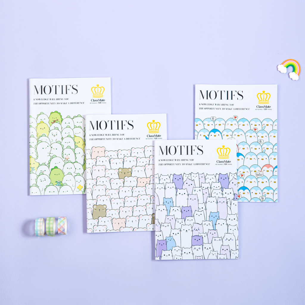 Vở Kẻ Ngang 120 Trang Classmate Vở Viết B5, 60gsm Tập Sinh Viên Bìa Pattern Chống Nước Ghi Chép, Viết Bài NB5-12-0613