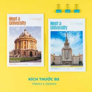 Vở Kẻ Ngang 80/120/ 200 Trang CLASSMATE TRAVEL, Vở Viết B5 Kẻ Ngang Định Lượng 60gsm Phù Hợp Học Sinh Trung Học